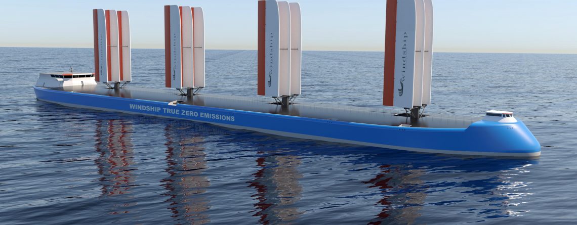 The 'Tesla of the Seas' – pioneering British company, Windship Technology unveils first True Zero Emission ship design - Windship Technology